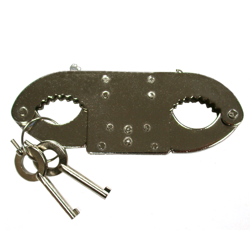 thumbnail image 2 of Professional Metal Thumbcuffs With Two Keys By Mr. Defense 2 of 5